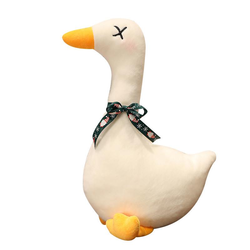 Adorable Plush White Goose Toy Cartoon Stuffed Animal Bedtime Kids Gift Birthday
