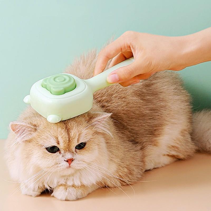 Dog Comb Self Cleaning Dogs Brush One-click Pet Hair Remover Comb Dog Grooming Massage Cat Brush No Hurt Dogs Combs Pet Supplies