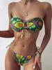 1011 new three-point swimsuit women, European and American sexy triangular bikini split swimsuit