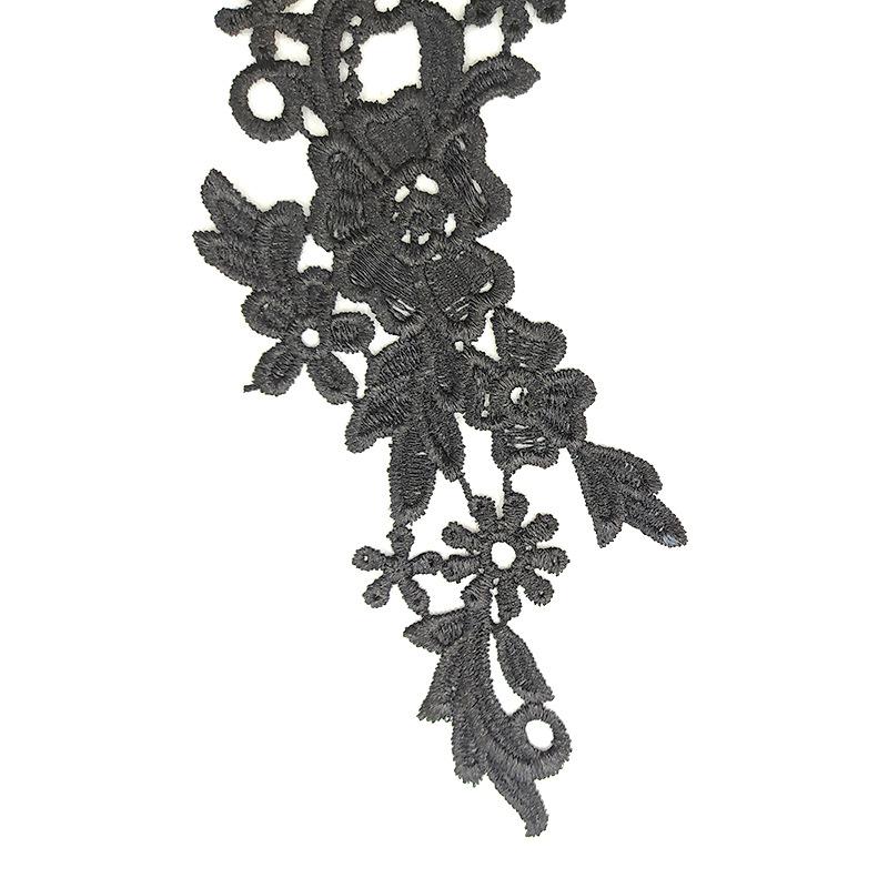Water soluble embroidery pair flower polyester light silk embroidery pair collar three-dimensional hollow DIY lace accessories