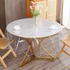 Transparent Round Plastic Tablecloth Protective Sleeve Waterproof and Oil Proof PVC Tablecloth