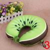 Convenience Travel Portable Fruit U Shaped Pillow Cushion Nanoparticle Neck Pillows Cervical Pillow Fruit Pattern Travel Pillows