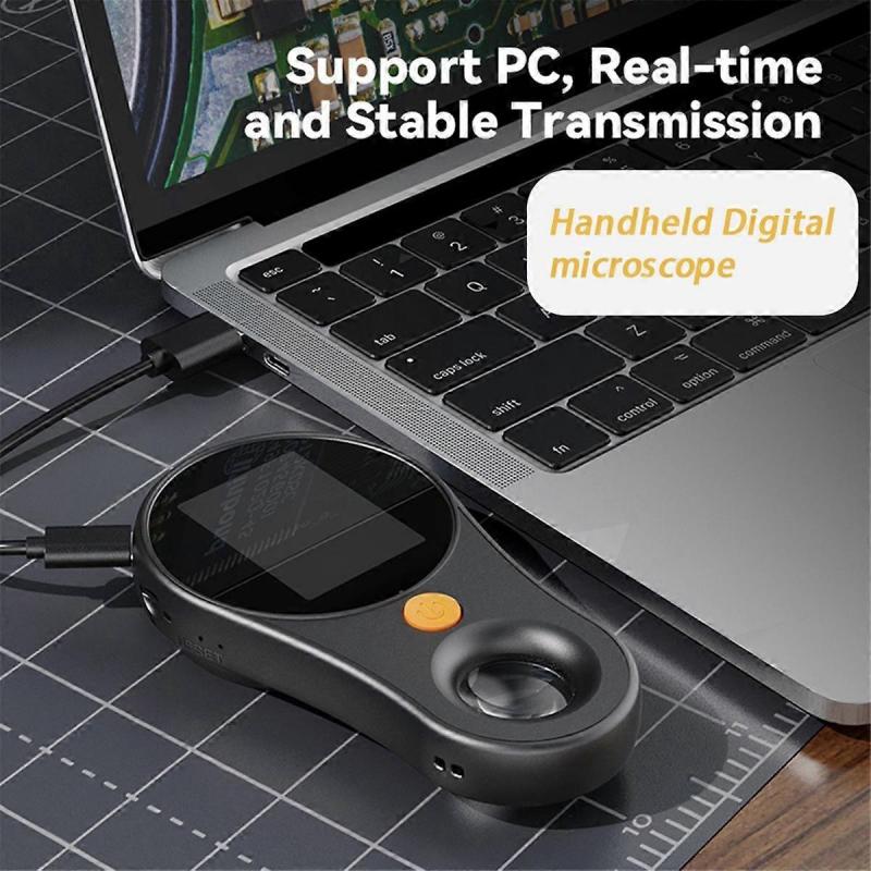 500X Magnification Digital Handheld Microscope Magnifier Glass+Light for Electronics Coins Jewelry Watch Repair White