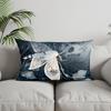 Home Decor Elegant Gold Floral Rectangle Pillow Suitable For Sofa Bedroom Car Pillow Cover Cushion Rectangular Back Cushion