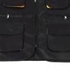 Work Vest Reflective Multi Pockets Practical Engineer Vest for Construction Site Mechanical Operation Black 3xl