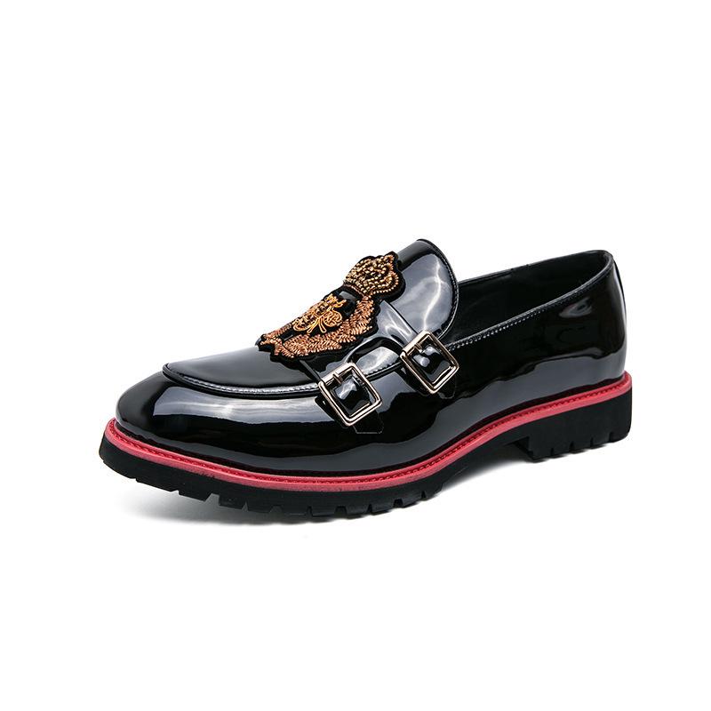 Zapatos de Cuero sin Cordones Estilo Británico para Hombre Tallas Grandes Primavera 2025 - Modernos, a la Moda, Business Casual