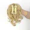 Clip per Capelli Sintetici Corti Ricci Folti Estensioni per Capelli Coda di Cavallino Piccolo Artiglio per Coda di Cavallo Capelli Finti su Clip Parrucca Ondulata per Donne