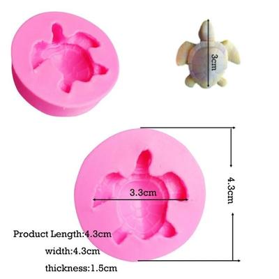 3D Tortoise Soap Mold Silicone Mold DIY Candle Molds Silica Gel Mould Kitchen Cake Baking Decorating Tools