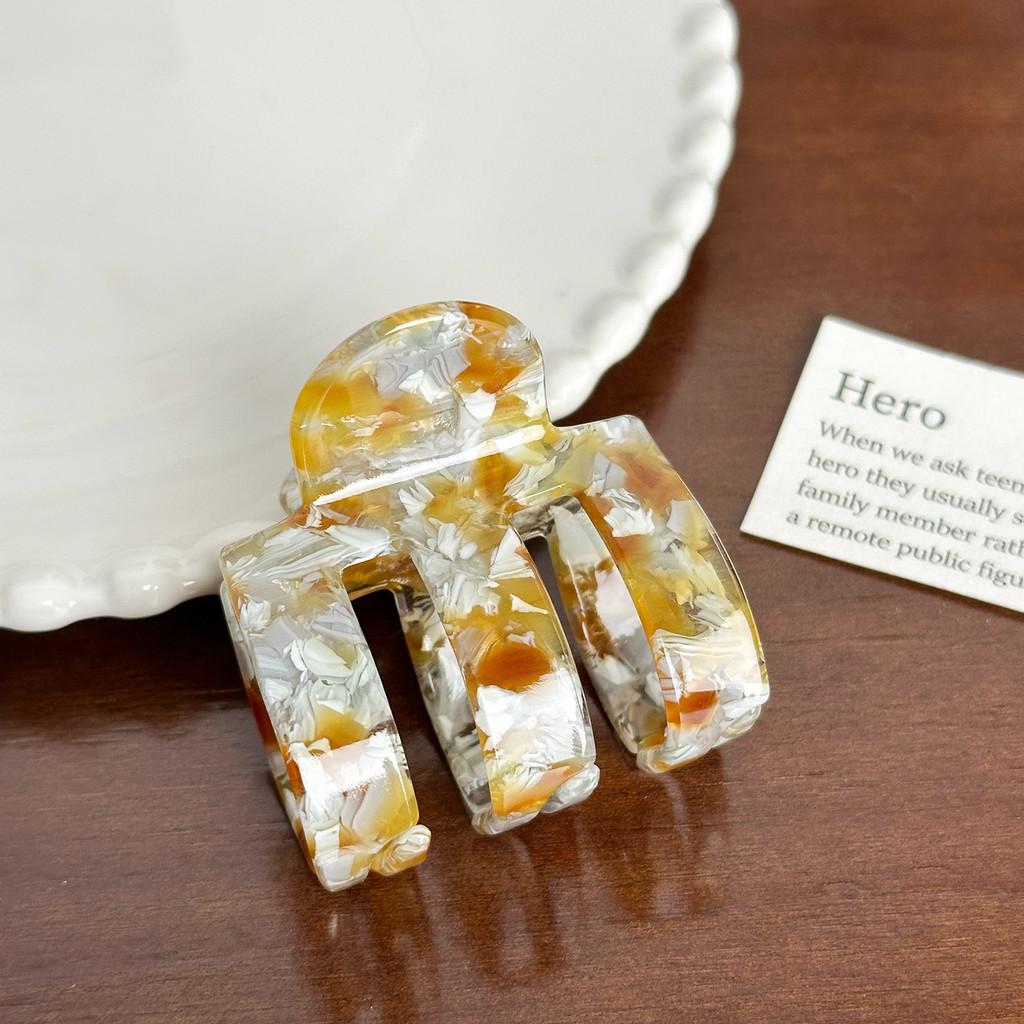 Elegante Koreanische Stil Minimalistische Kugel Haarklammer Vielseitiges Acetat Haaraccessoire Für Frauen