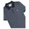 Lambretta Mens Knitted Quarter Zip Polo Shirt