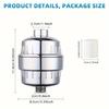 20 Stages High Output Shower Water Filter Remove Chlorine Heavy Metals Filtered Showers Headhower Head Soften For Hard Water