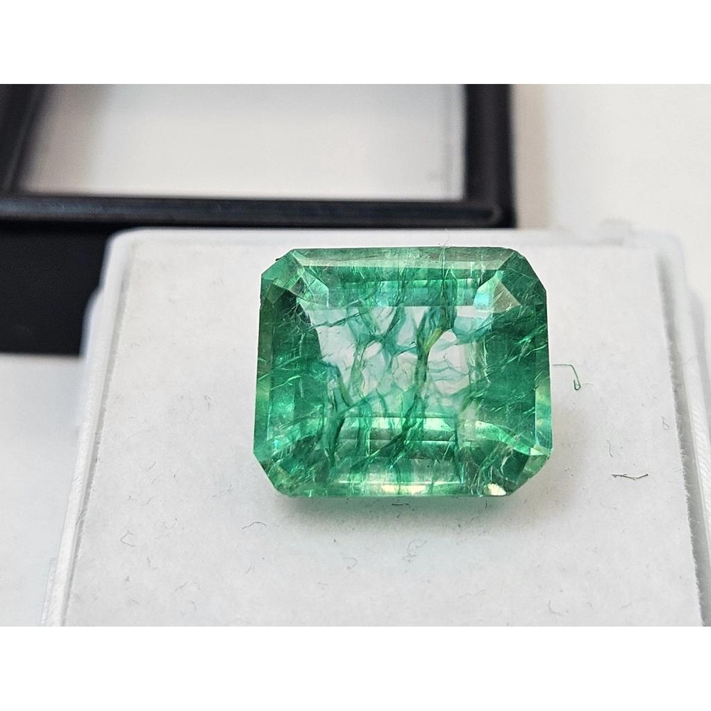 Emerald Colombian Green 6-7 Ct Emerald Cut Certified Beautiful Loose Gemstone