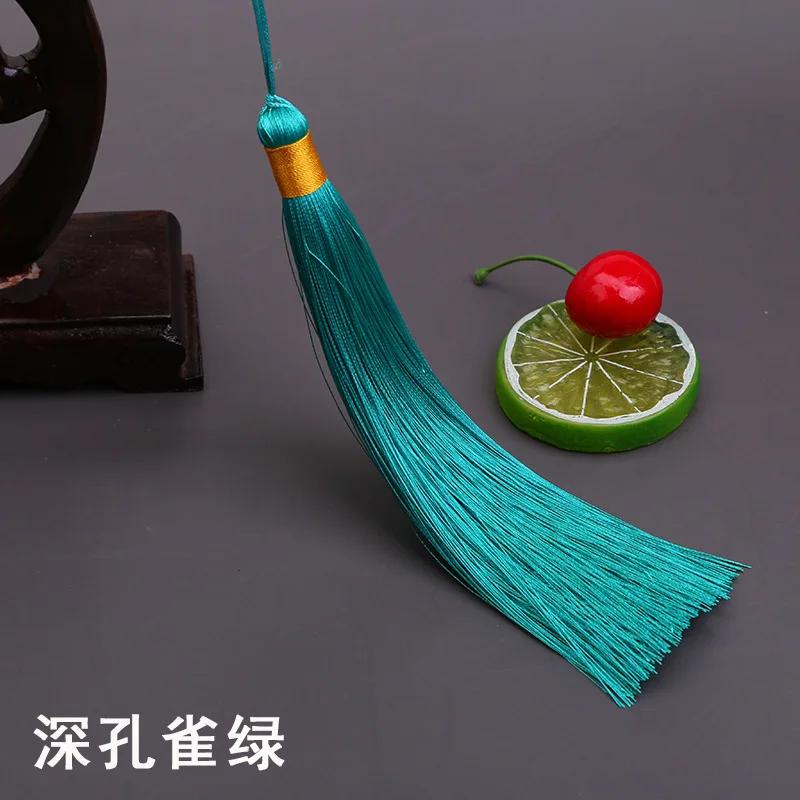 17CM Long Tassel Spike Chinese Clothing DIY Accessories Musical Instrument Pendant Ice Silk Vertical Spike Tassels for Crafts