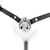 Male Sexual Restraint Chastity Lock Sex Toy Vaginal-Shaped Stainless Steel Cock Cage