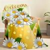 Yellow Polka Dot Watering Can Blanket Soft Throw Blanket for Home Bedroom Bed Sofa Picnic Travel Office Rest Cover Blanket Gift