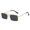 Small Metal Rectangle Sunglasses Women Luxury Brand Quality Narrow Square Gold Shades Sunglasses Women's Eyewear UV400