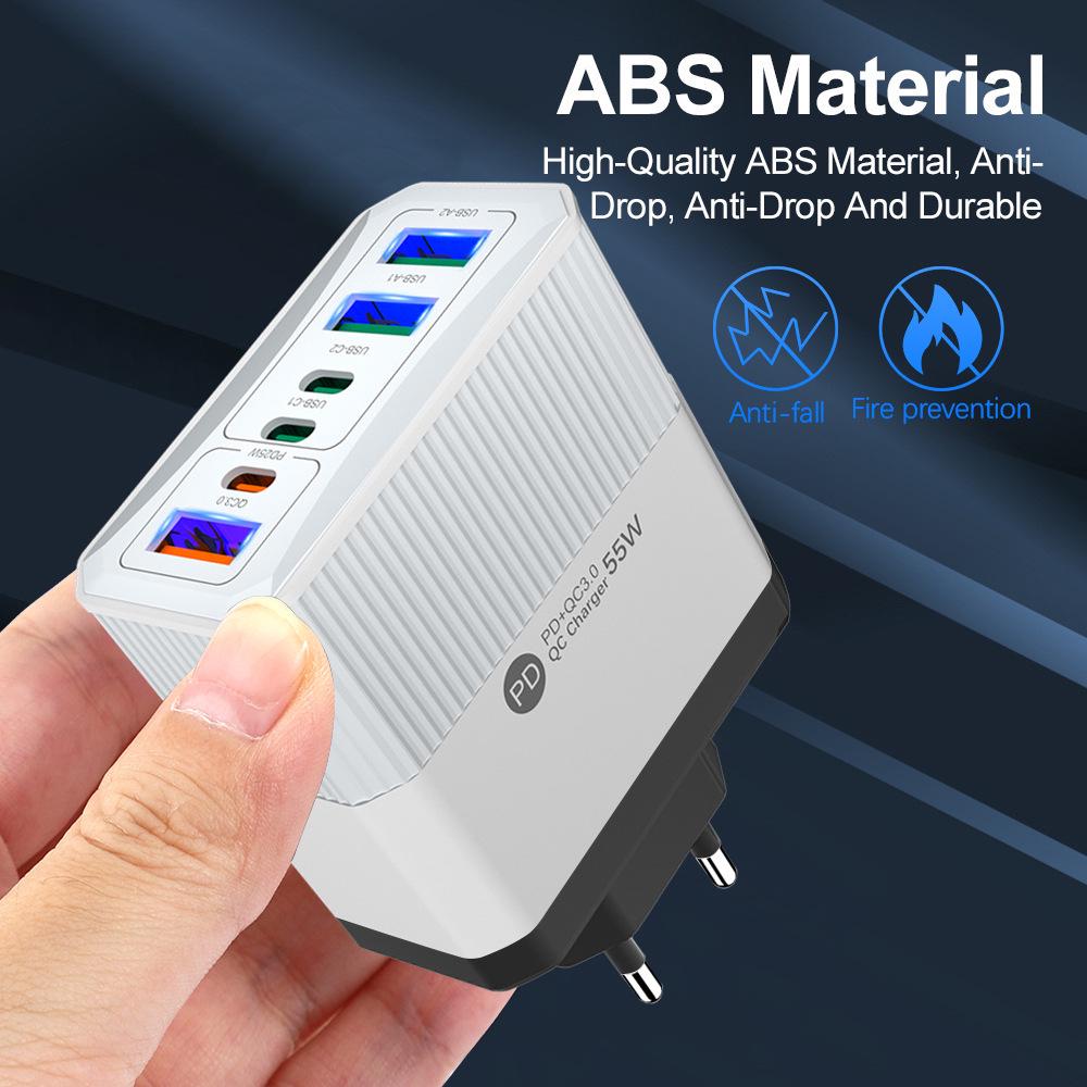 PD 65W GaN Fast Charger with QC3.0 for Phones & Tablets - European Standard