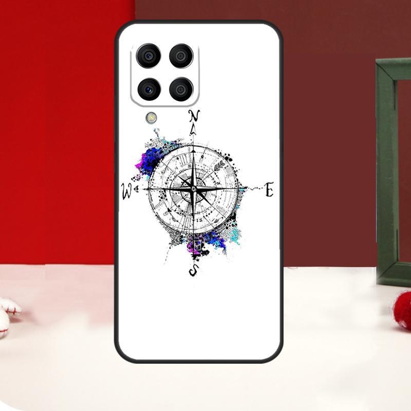 Compass Case For Samsung Galaxy M11 M21 M31 M14 M34 M54 M12 M32 M52 M15 M13 M16 M36 M56 M53 M35 M55