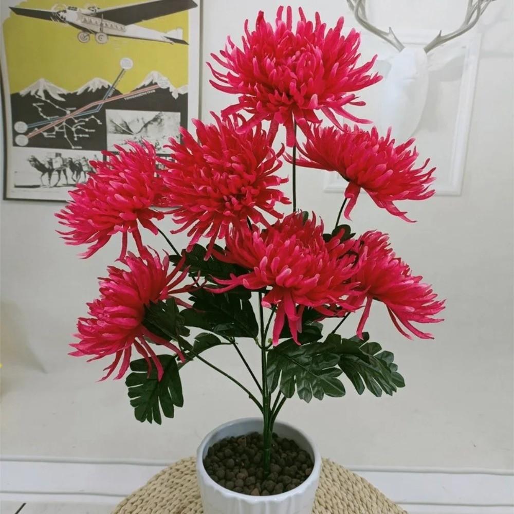 7Head Artificial Flower Silk Flowers Bouquet High Quality Simulation Flowers  Cemetery