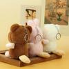 Plush Dog Keychain With Pp Cotton Filling For Bag Decor And Gift