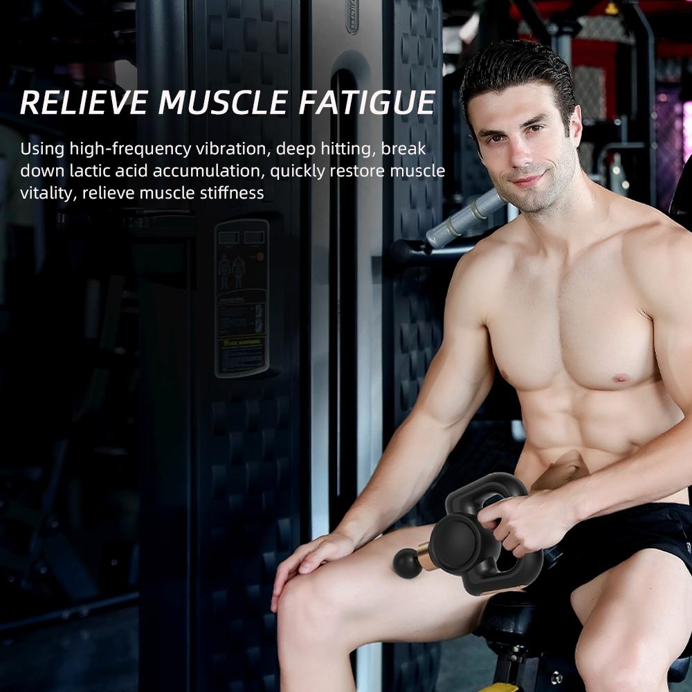 5 Gear Fascia Gun Massage Stretch Strap Powerful Multi-Functional Vibrating Massage Relieve Muscle Soreness And Weakness