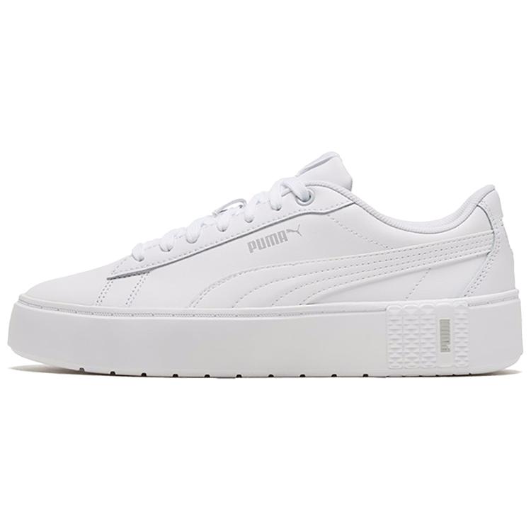 New PUMA Smash Platform V2 'Triple White' Women's 373035-01