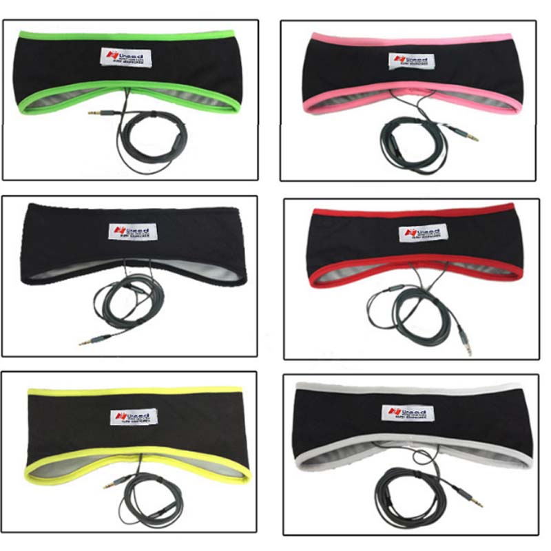 Sports Earphone Sleeping Mask Anti-noise Headphone Headband  3.5mm Wired Headset Music Player for Smartphone PC