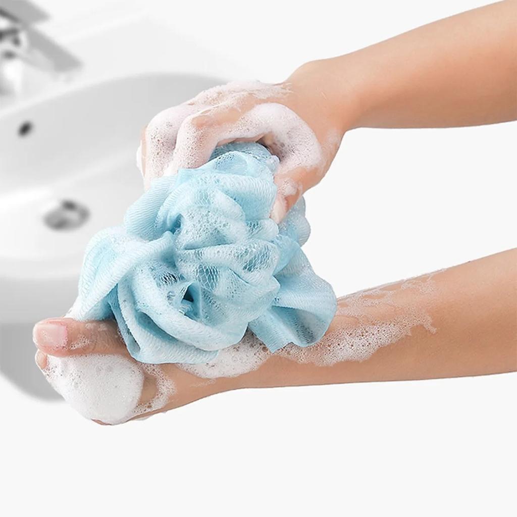 Bath Towel Gloves Bath Flower 3pcs/Set Thickened Stain Removal Combo Set Household Long Strip Back Rubbing Pembersihan Towel