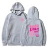 Women Fashion Casual Hoodies Ocean Beach Flower Slogan Front Back Pink Sweatshirts Beach Aesthetic Pullover Hoodie Trip Tops