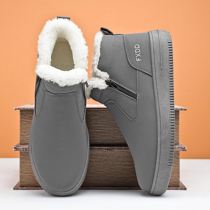 Schneestiefel für Herren Winter Neu Wasserdicht Rutschfest Plus Samt High-Top Warme Baumwollstiefel Outdoor Knöchelstiefel Botas Para Hombre