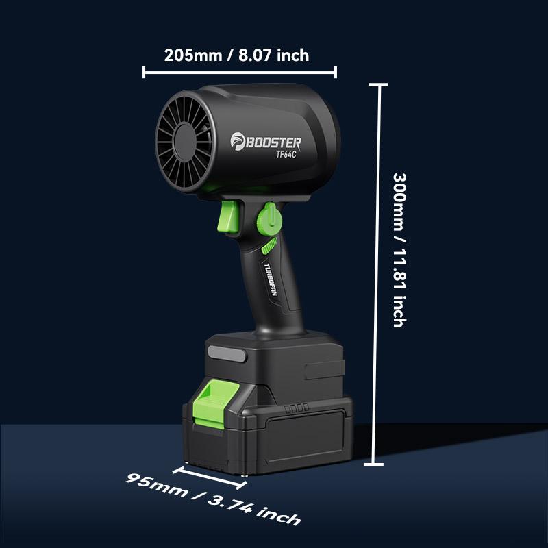 Booster Turbo Fan Blade Blower 45000RPM Infinitely Variable Speed 1200g Strong Thrust Longer Endurance Replaceable Battery High-Power Strong Wind