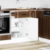 Kitchen Base Cabinet Lucca Brown Oak Effect Particleboard