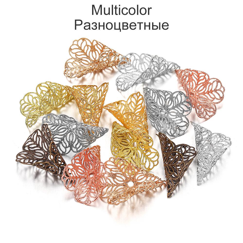 20 piezas 23x28mm Tapones de Cuentas Dijes Antiguos Colgante Forma de Flor Para Fabricación de Joyas Suministros DIY Pendientes Accesorios