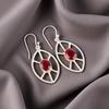Pink Rubellite Gemstone 925 Sterling Silver Jewelry Handmade Hook Earrings 2.00" EE-48-10