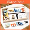 Wooden Alphabet Puzzle Educational Toy For Children Learning Word Building