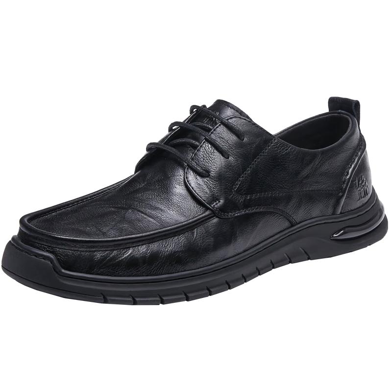 CAMEL Men s Retro Burnished Leather Casual Business Derby Shoes 43