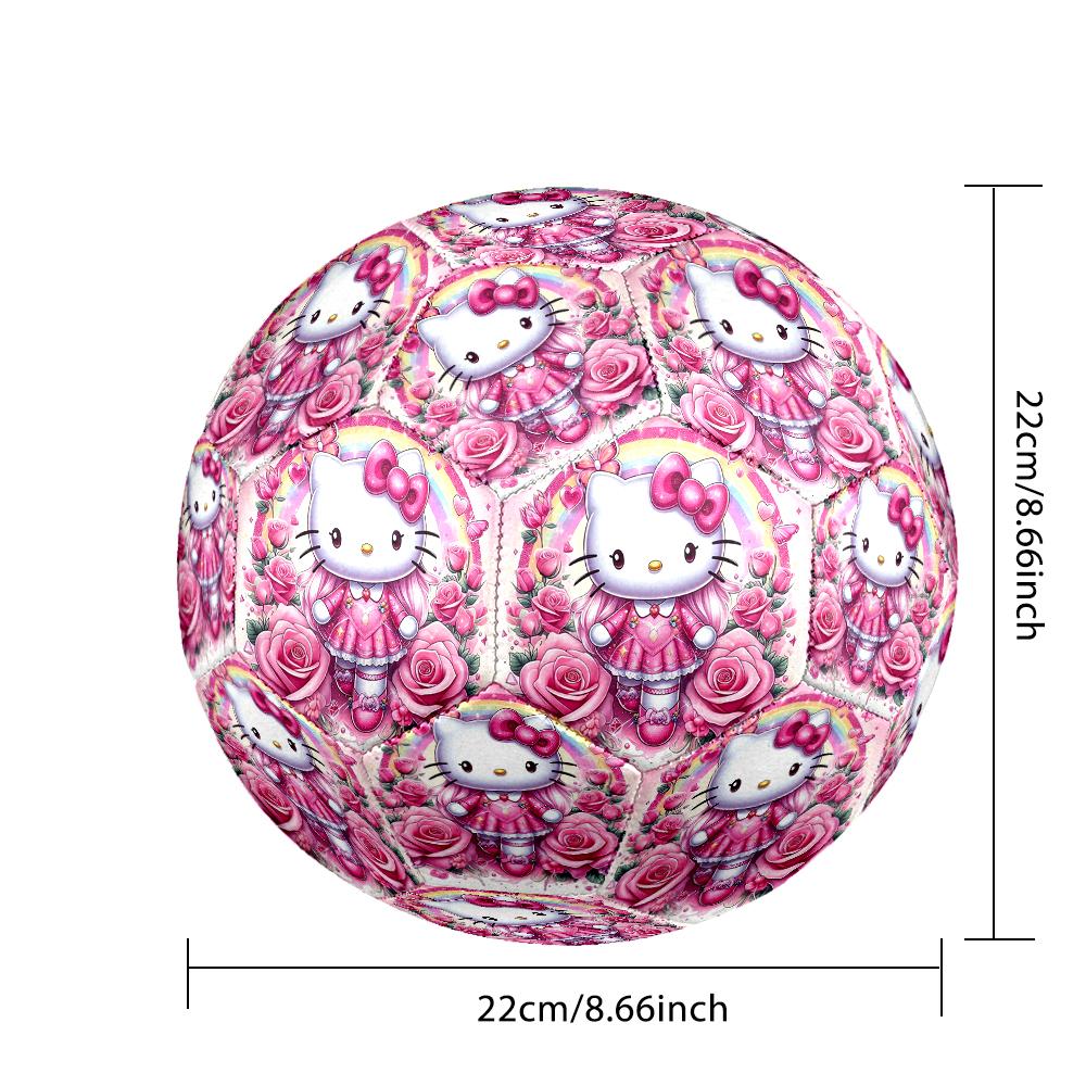 1pc Size 5 Hello Kitty Design Soccer Ball - Anti-slip Football for Outdoor Sports Activities, Durable Ball for Game Play
