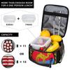 Coat of arms Eritrea Lunch Bag For Child Eritrea Flag Print Lunch Box Aesthetic School Cooler Bag Portable Zipper Lunch Bags