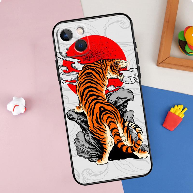 Japanese Style Art Japan Phone Case For iPhone 16 Pro Max 11 12 13 14 15 Pro Max Mini XR 15 16 Plus 16e Cover Shell