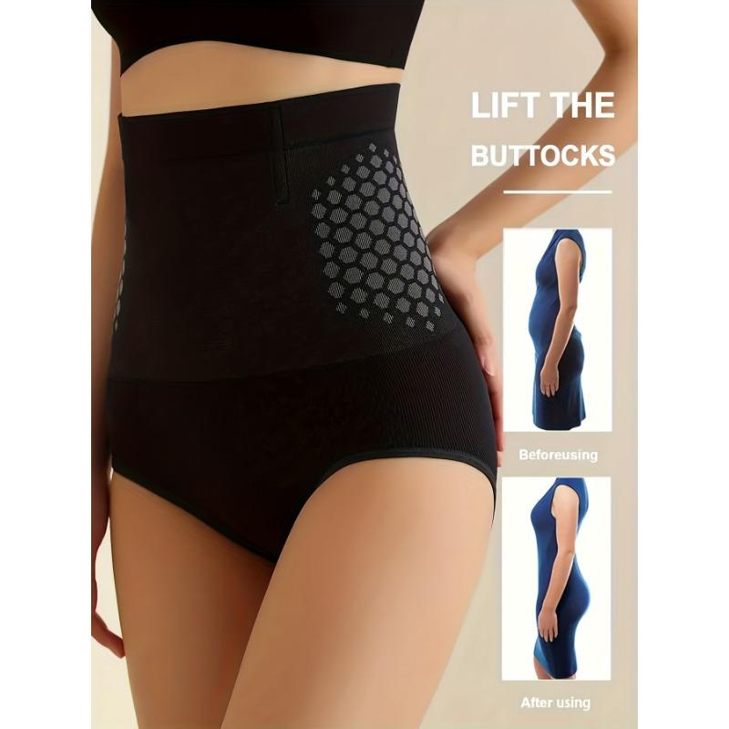 High Waist Tummy Control Butt Lifter Shapewear Briefs S чёрный