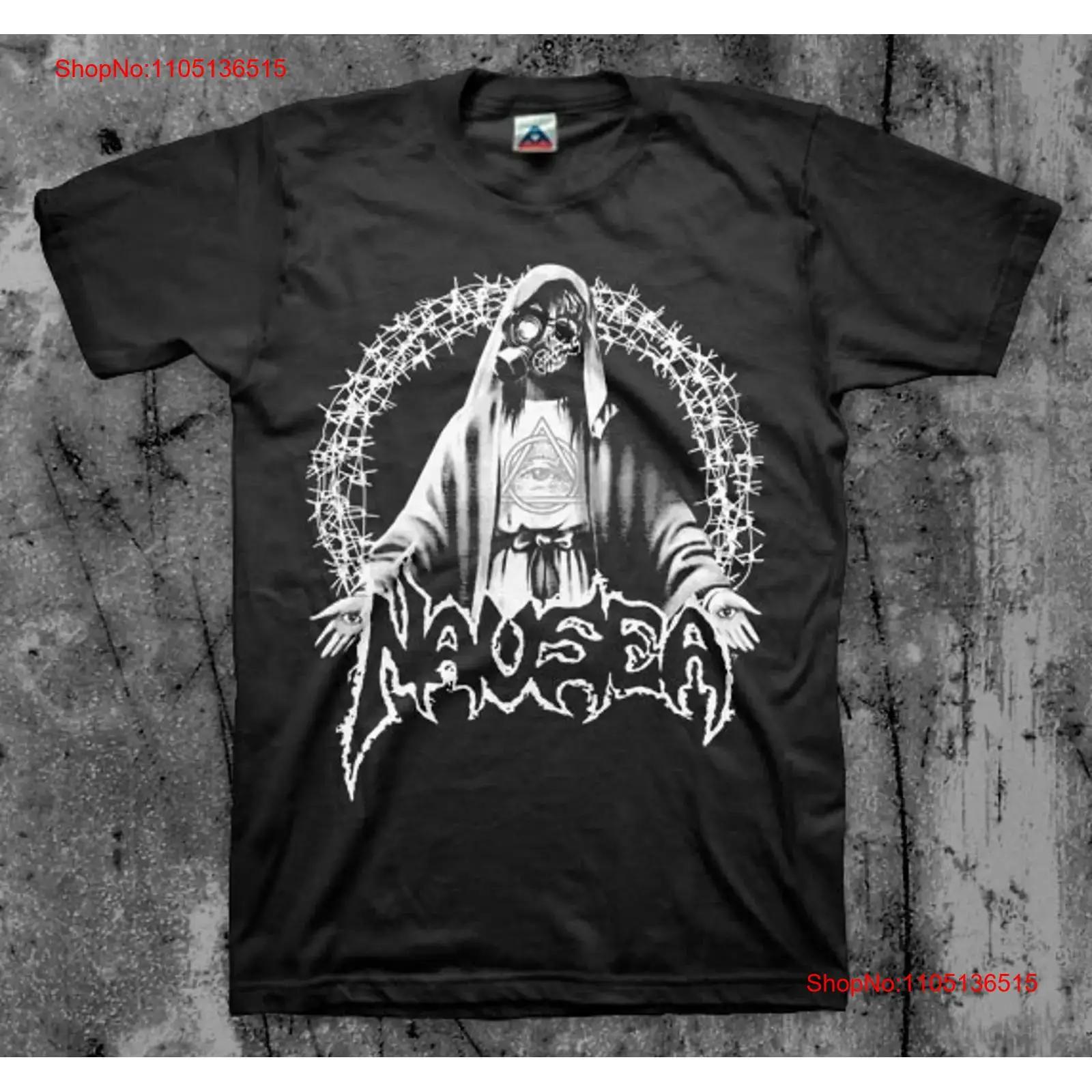 

NAUSEA T shirt hardcore punk d beat Vintage TE504 vintage Washed Stylish streetwear fashion Casual Versatile graphic S разноцветный