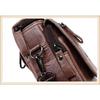 Men's Mobile Phone Bag Small Bag Mini Crossbody Bag Leather Mobile Phone Waist Bag with Belt Retro Cowhide 7-inch Bag