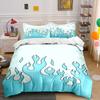 Blue Flames with Outlines. Bedding Sets Duvet Cover Sets Duvet Covers Pillowcases(1*Duvet Cover 2*Pillowcases Without Duvet Insert)