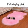 White Fluffy Irregular Plush Bedroom Rug & Sofa Cushion Blanket