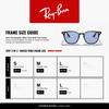 Ray-Ban RB4258F 601/80 52 Sunglasses - Black / Blue Lenses Low Bridge Fit