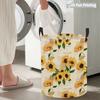 Collapsible Laundry Basket Large Round Waterproof Fabric Hamper Dirty Clothes Storage Bin Toy Organizer with Handles