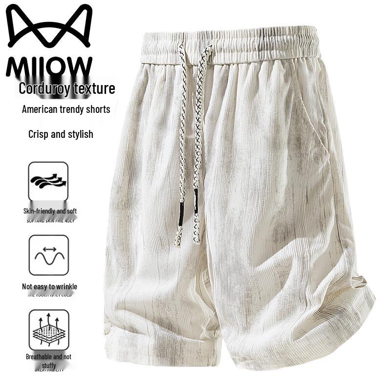 MiiOW Men s Casual Corduroy Shorts XL