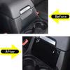 ABS Black Car Central Armrest Box Front Panel Decoration Cover Trim For Land Rover Discovery 4 2010-2016 Interior Accessories