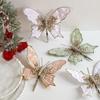 Simulated Artificial Butterfly Clip Sequins Christmas Tree Decoration Christmas Tree
