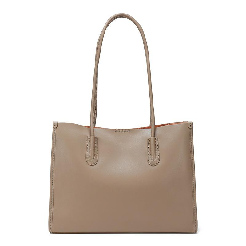 Tote bag large capacity women's leather new handbag women's niche versatile commuter shoulder bag bag